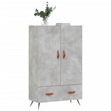 vidaXL Hoge kast 69,5x31x115 cm bewerkt hout wit
