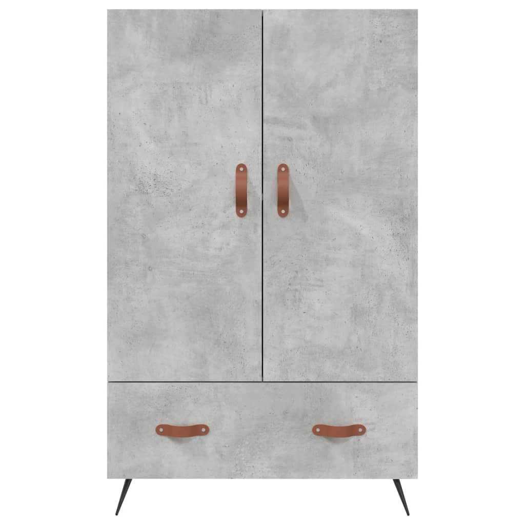 vidaXL Hoge kast 69,5x31x115 cm bewerkt hout wit