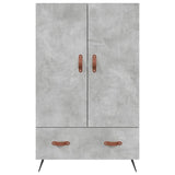 vidaXL Hoge kast 69,5x31x115 cm bewerkt hout wit