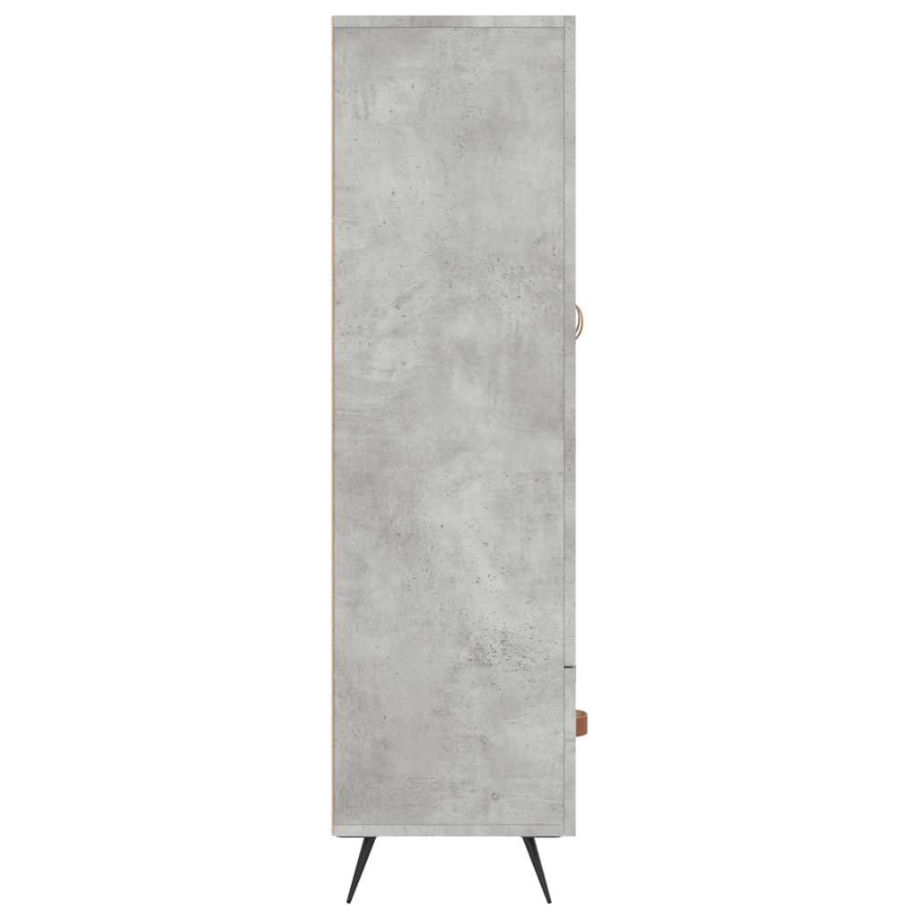 vidaXL Hoge kast 69,5x31x115 cm bewerkt hout wit