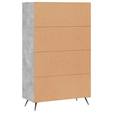 vidaXL Hoge kast 69,5x31x115 cm bewerkt hout wit