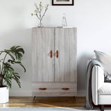 vidaXL Hoge kast 69,5x31x115 cm bewerkt hout wit