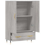 vidaXL Hoge kast 69,5x31x115 cm bewerkt hout betongrijs