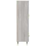 vidaXL Hoge kast 69,5x31x115 cm bewerkt hout betongrijs