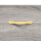 vidaXL Hoge kast 69,5x31x115 cm bewerkt hout betongrijs