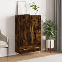 vidaXL Hoge kast 69,5x31x115 cm bewerkt hout betongrijs