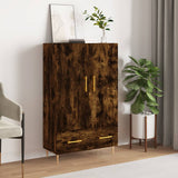 vidaXL Hoge kast 69,5x31x115 cm bewerkt hout betongrijs