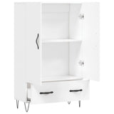 vidaXL Hoge kast 69,5x31x115 cm bewerkt hout wit