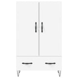 vidaXL Hoge kast 69,5x31x115 cm bewerkt hout wit