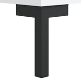 vidaXL Hoge kast 69,5x31x115 cm bewerkt hout wit