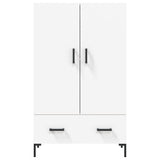 vidaXL Hoge kast 69,5x31x115 cm bewerkt hout wit