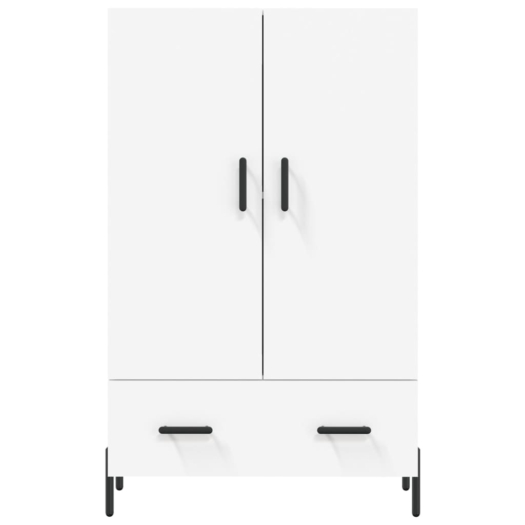 vidaXL Hoge kast 69,5x31x115 cm bewerkt hout wit