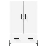 vidaXL Hoge kast 69,5x31x115 cm bewerkt hout wit