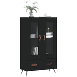 vidaXL Hoge kast 69,5x31x115 cm bewerkt hout wit