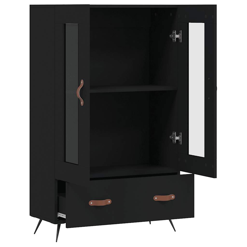 vidaXL Hoge kast 69,5x31x115 cm bewerkt hout wit
