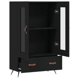 vidaXL Hoge kast 69,5x31x115 cm bewerkt hout wit