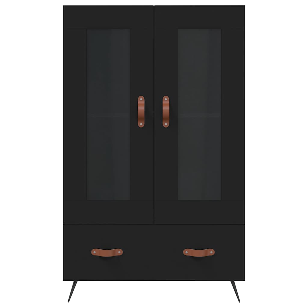 vidaXL Hoge kast 69,5x31x115 cm bewerkt hout wit