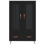 vidaXL Hoge kast 69,5x31x115 cm bewerkt hout wit