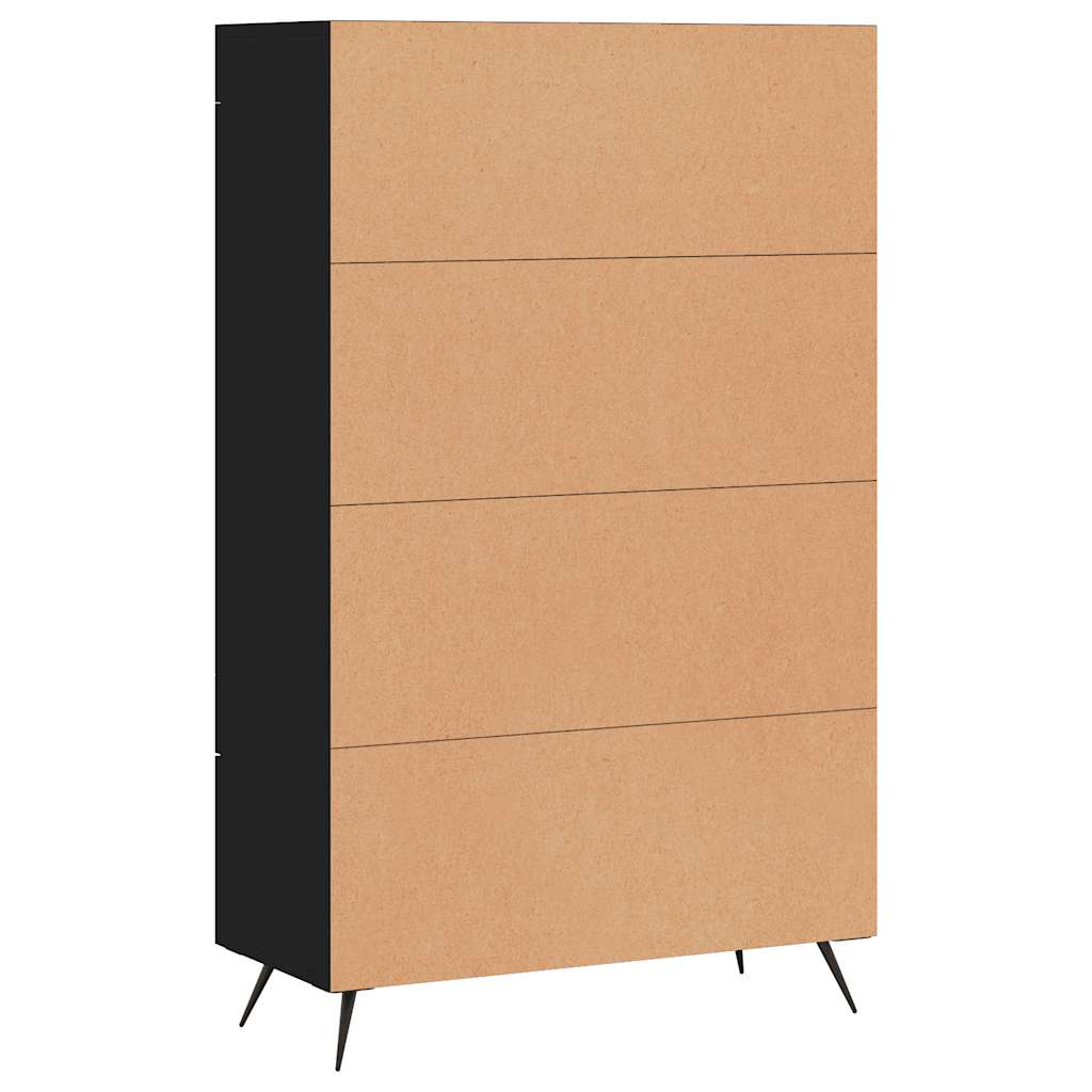 vidaXL Hoge kast 69,5x31x115 cm bewerkt hout wit