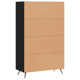vidaXL Hoge kast 69,5x31x115 cm bewerkt hout wit