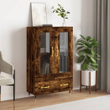 vidaXL Hoge kast 69,5x31x115 cm bewerkt hout wit