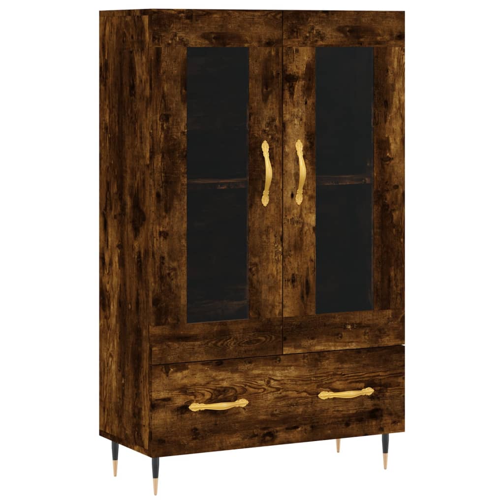 vidaXL Hoge kast 69,5x31x115 cm bewerkt hout wit