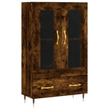 vidaXL Hoge kast 69,5x31x115 cm bewerkt hout wit