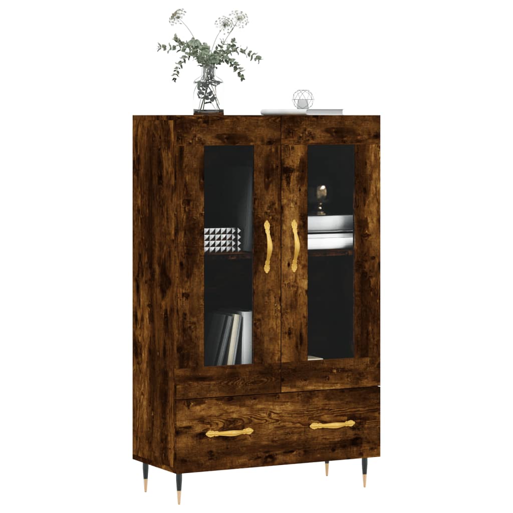 vidaXL Hoge kast 69,5x31x115 cm bewerkt hout wit