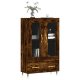 vidaXL Hoge kast 69,5x31x115 cm bewerkt hout wit