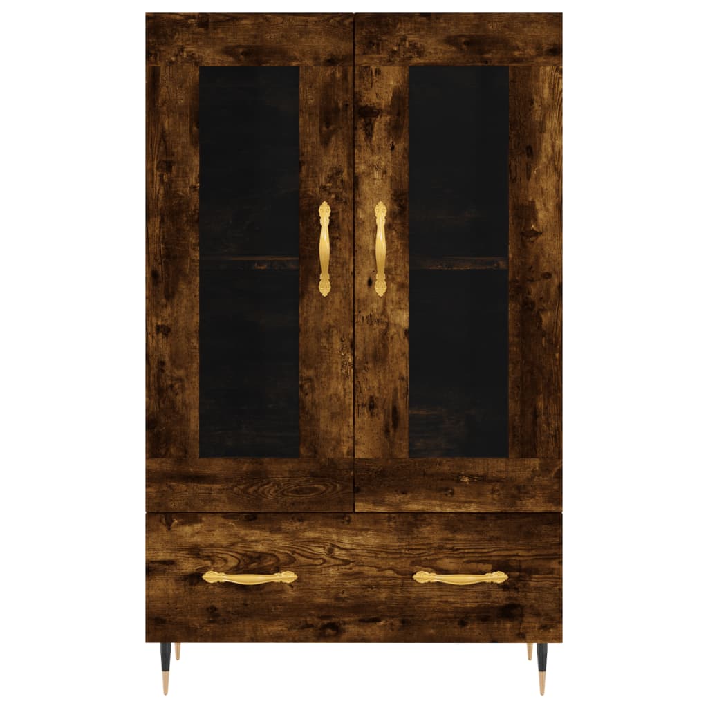 vidaXL Hoge kast 69,5x31x115 cm bewerkt hout wit