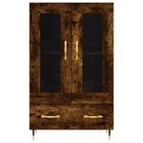 vidaXL Hoge kast 69,5x31x115 cm bewerkt hout wit