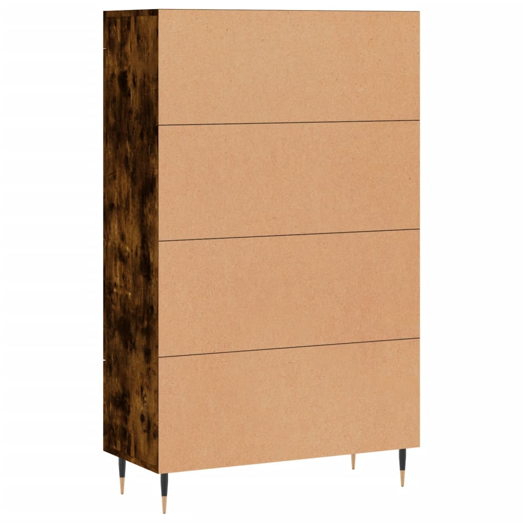 vidaXL Hoge kast 69,5x31x115 cm bewerkt hout wit