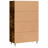 vidaXL Hoge kast 69,5x31x115 cm bewerkt hout wit