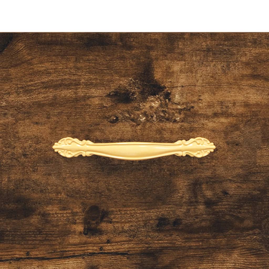 vidaXL Hoge kast 69,5x31x115 cm bewerkt hout wit