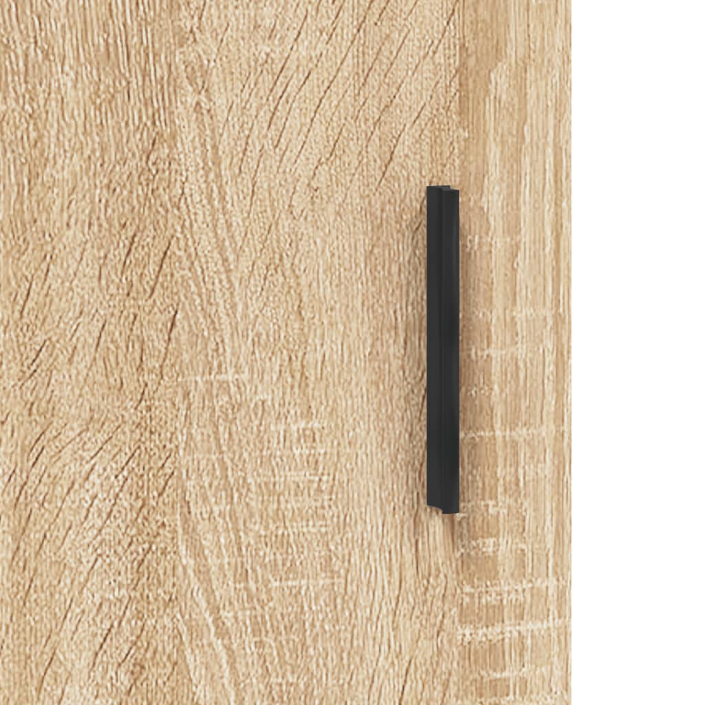 vidaXL Hoge kast 69,5x31x115 cm bewerkt hout wit