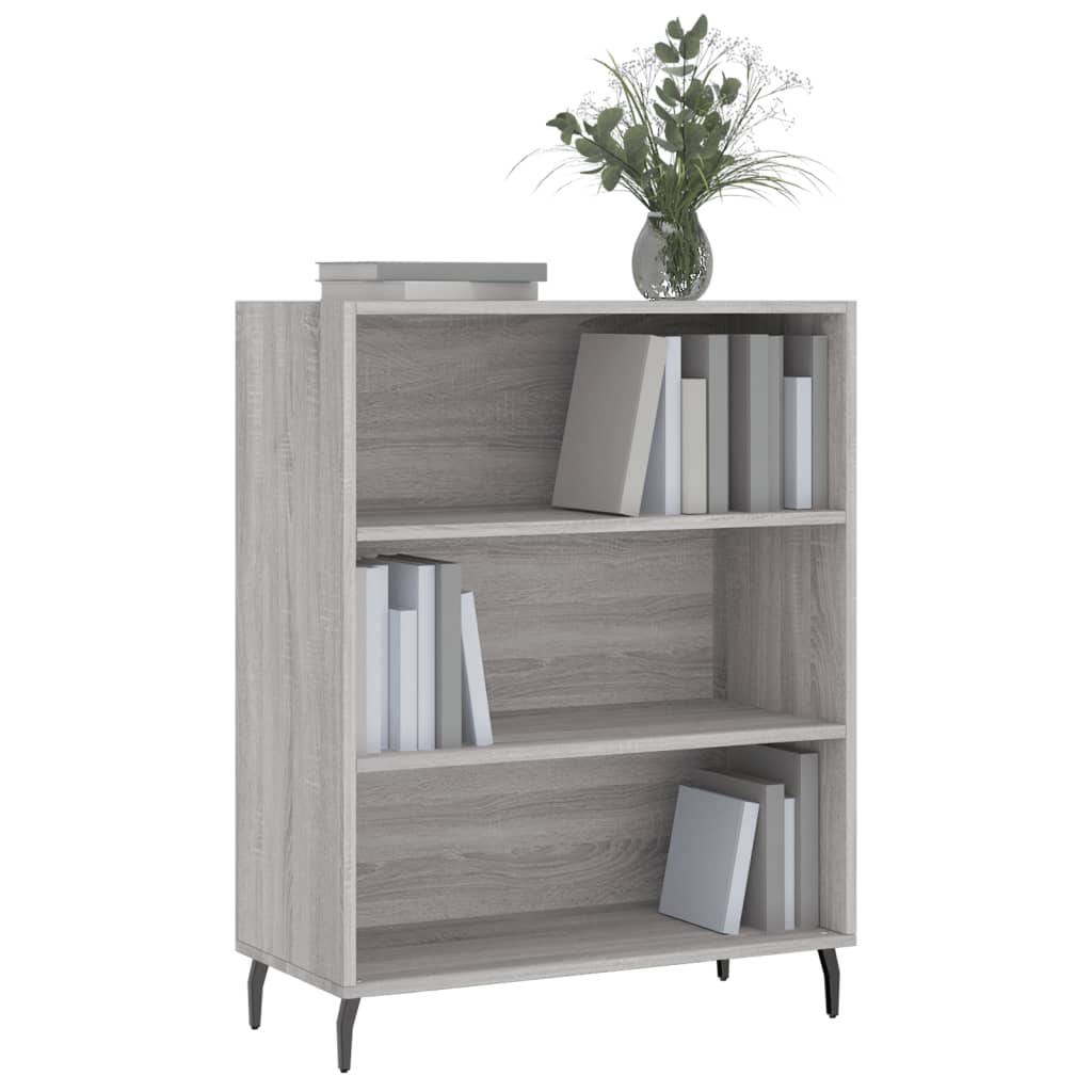 vidaXL Shelf Cabinet 69.5x32.5x90 cm Engineered Wood Concrete Grey