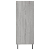 vidaXL Shelf Cabinet 69.5x32.5x90 cm Engineered Wood Concrete Grey