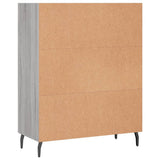 vidaXL Shelf Cabinet 69.5x32.5x90 cm Engineered Wood Concrete Grey
