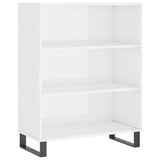 vidaXL Schappenkast 69,5x32,5x90 cm bewerkt hout hoogglans wit