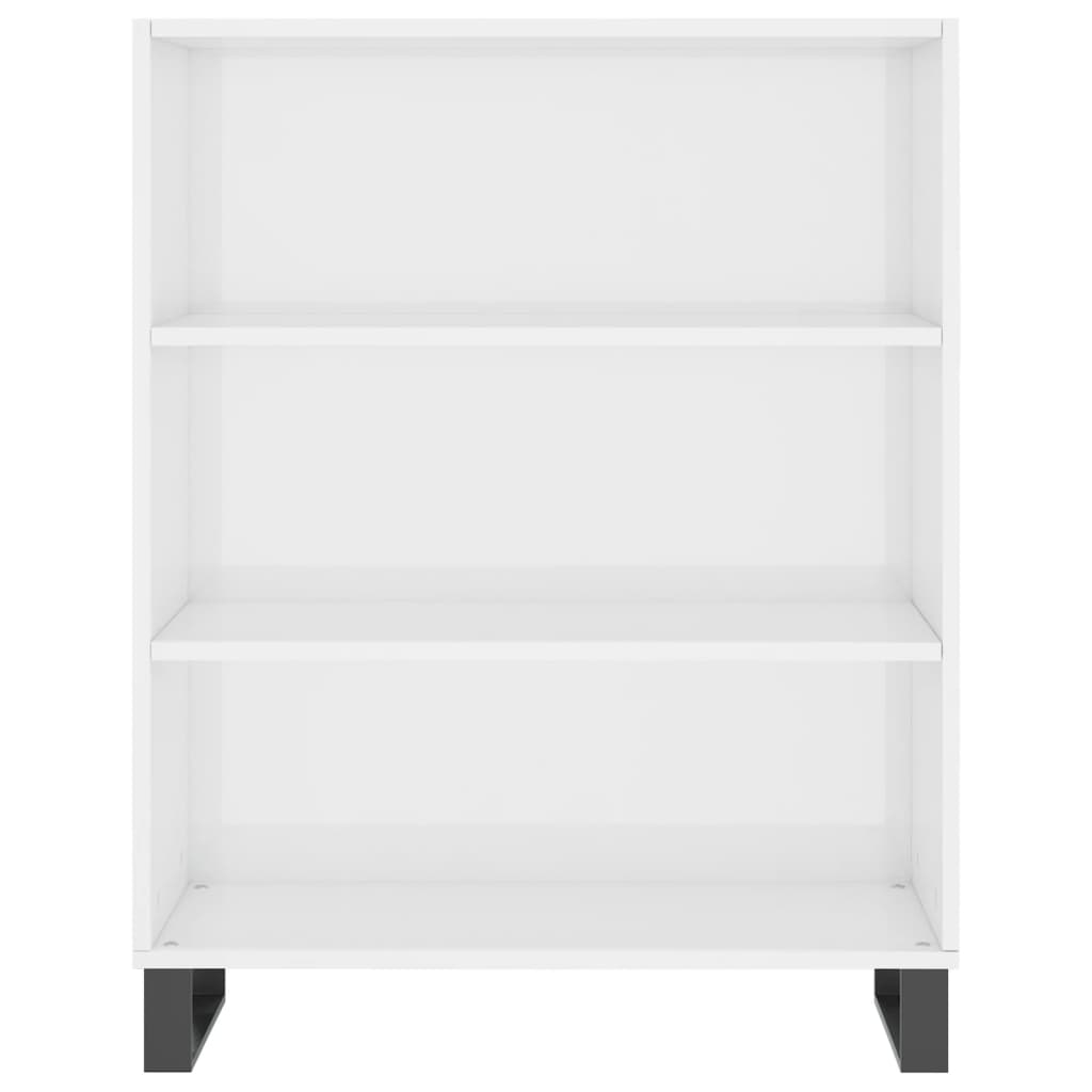 vidaXL Schappenkast 69,5x32,5x90 cm bewerkt hout hoogglans wit