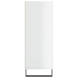 vidaXL Schappenkast 69,5x32,5x90 cm bewerkt hout hoogglans wit