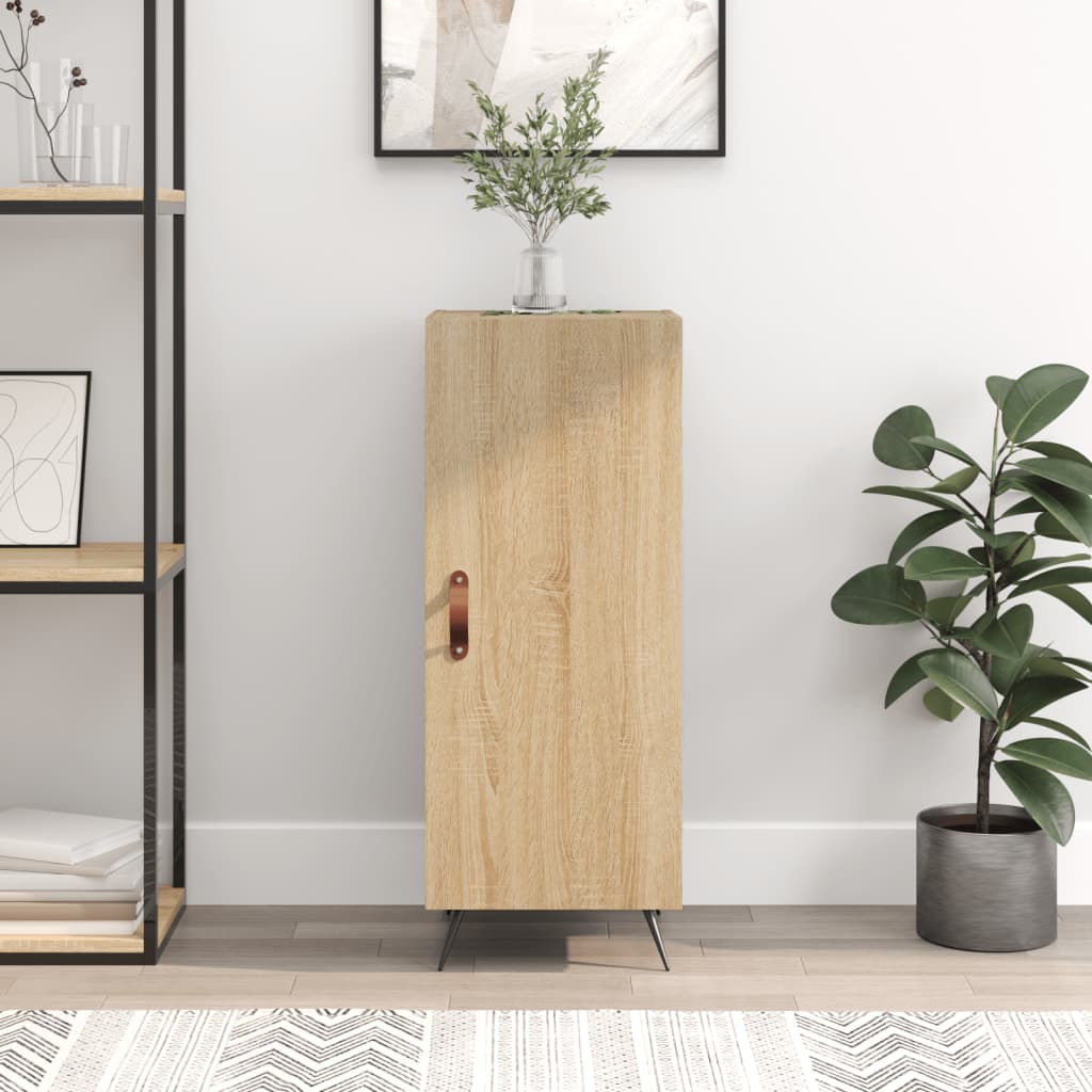 vidaXL Dressoir 34,5x34x90 cm bewerkt hout wit