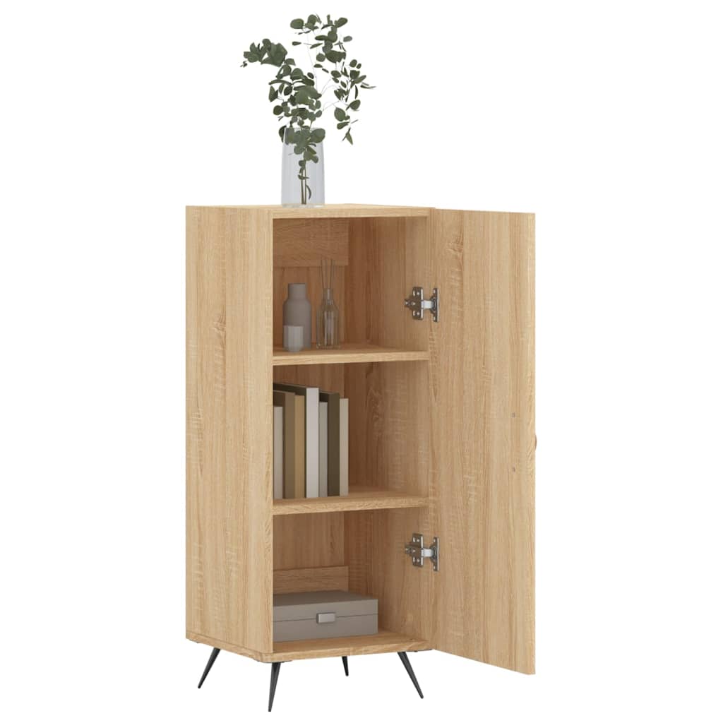 vidaXL Dressoir 34,5x34x90 cm bewerkt hout wit