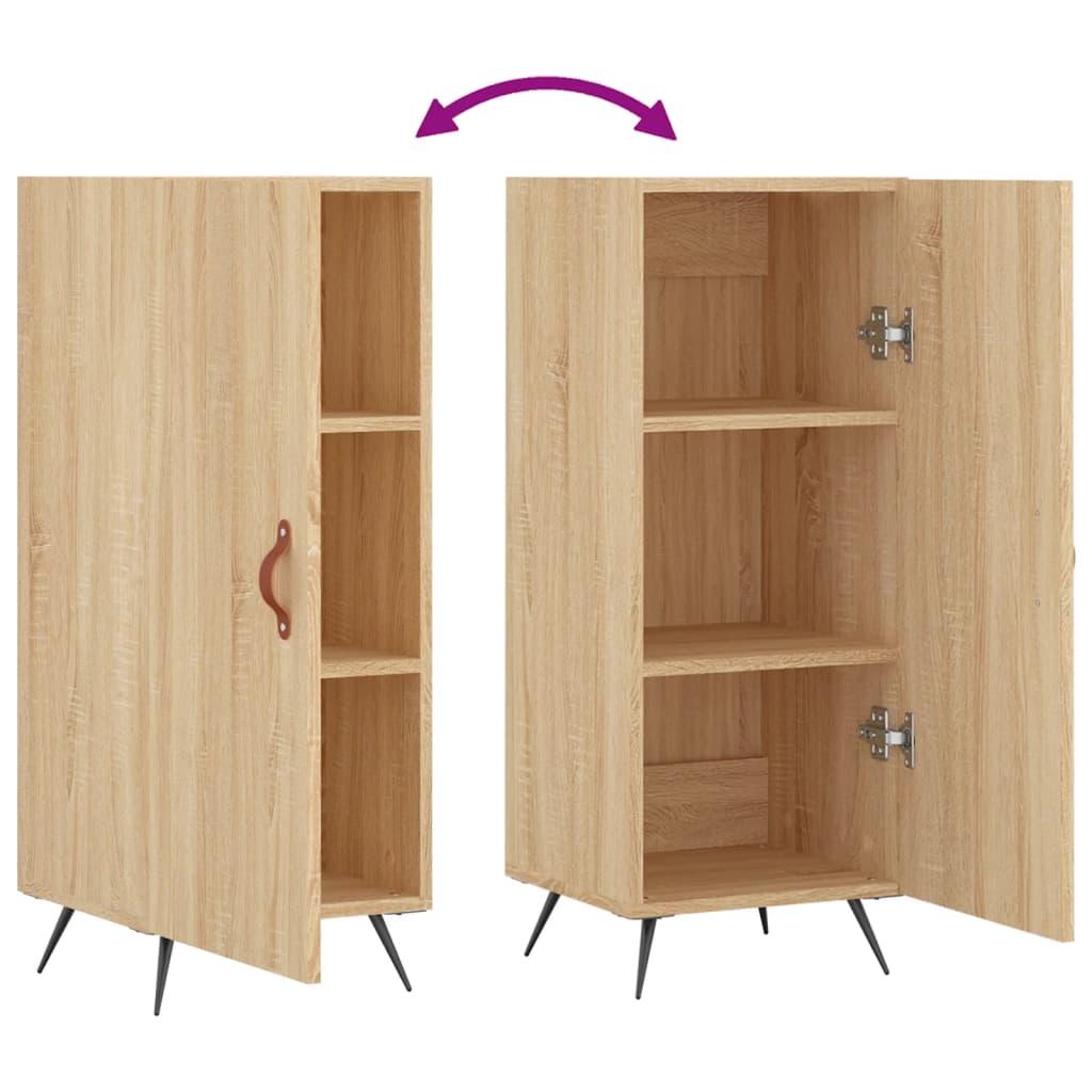 vidaXL Dressoir 34,5x34x90 cm bewerkt hout wit