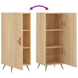 vidaXL Dressoir 34,5x34x90 cm bewerkt hout wit