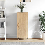 vidaXL Dressoir 34,5x34x90 cm bewerkt hout hoogglans wit