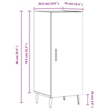 vidaXL Dressoir 34,5x34x90 cm bewerkt hout wit