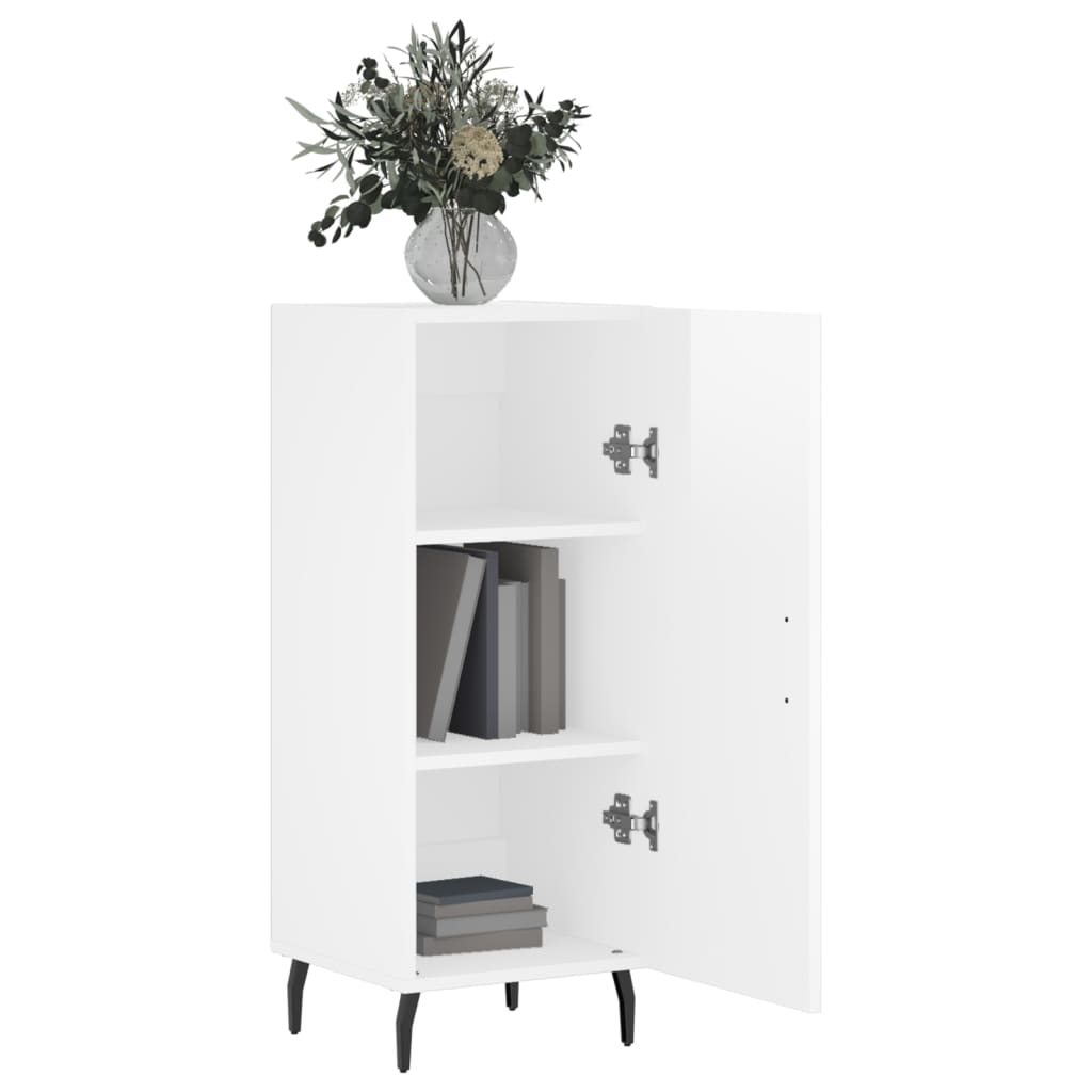 vidaXL Dressoir 34,5x34x90 cm bewerkt hout wit
