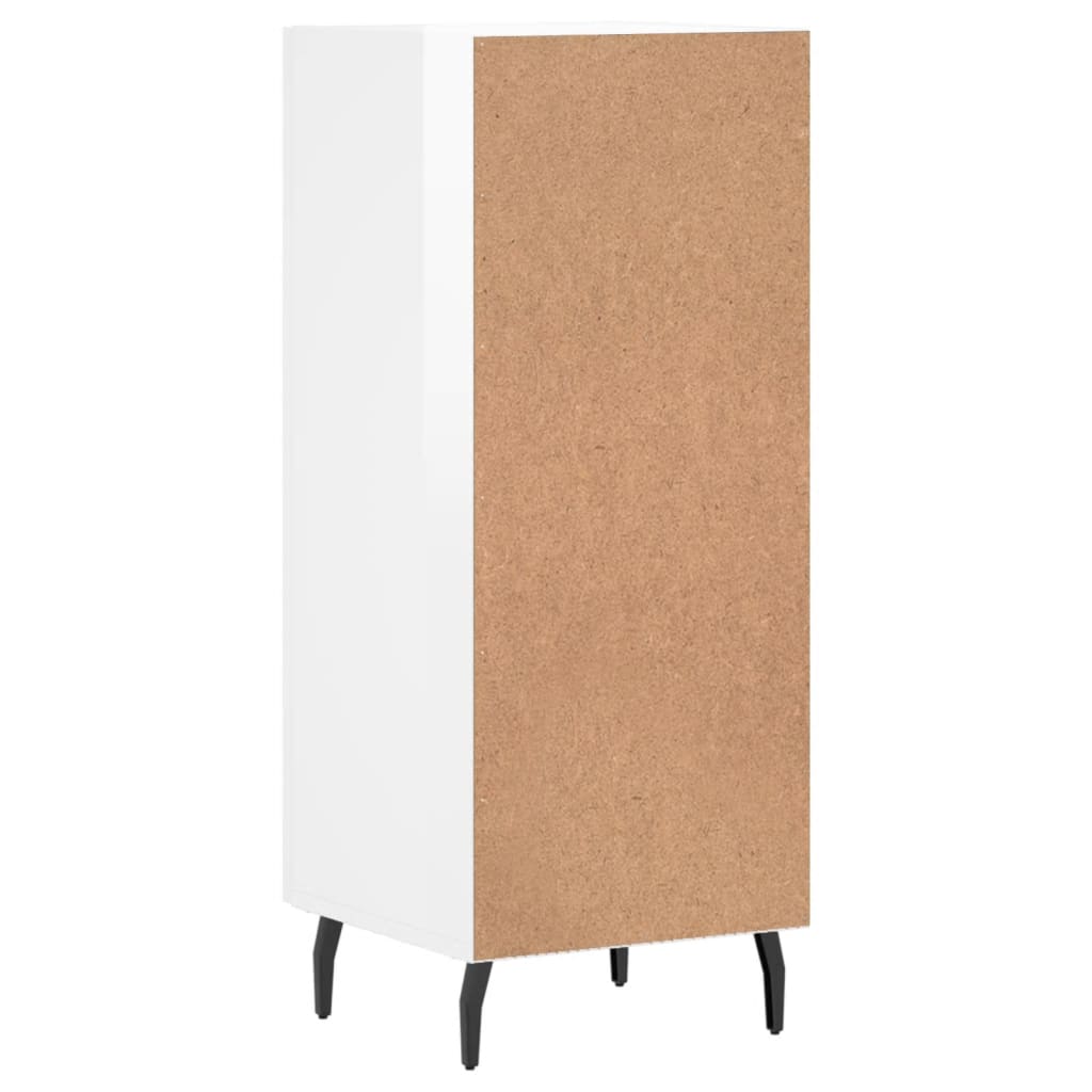 vidaXL Dressoir 34,5x34x90 cm bewerkt hout wit