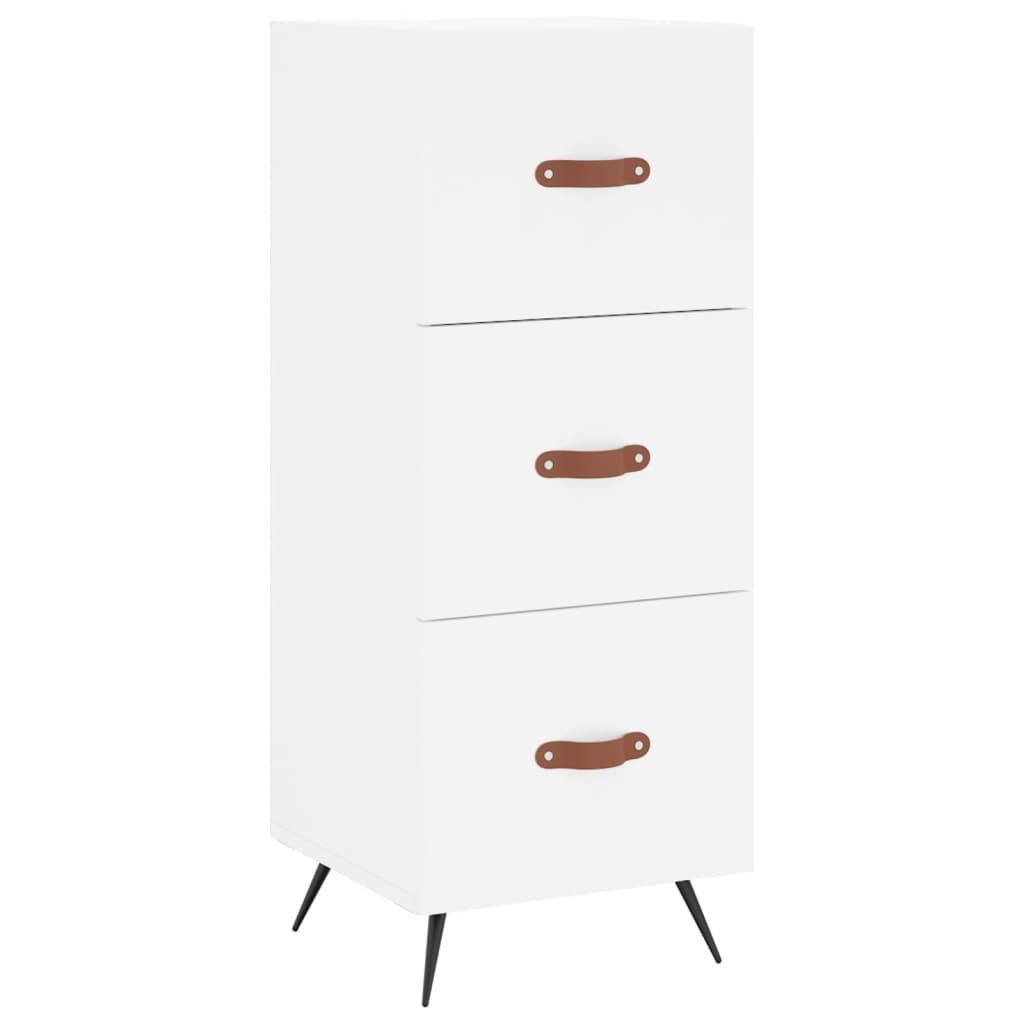 vidaXL Dressoir 34,5x34x90 cm bewerkt hout wit